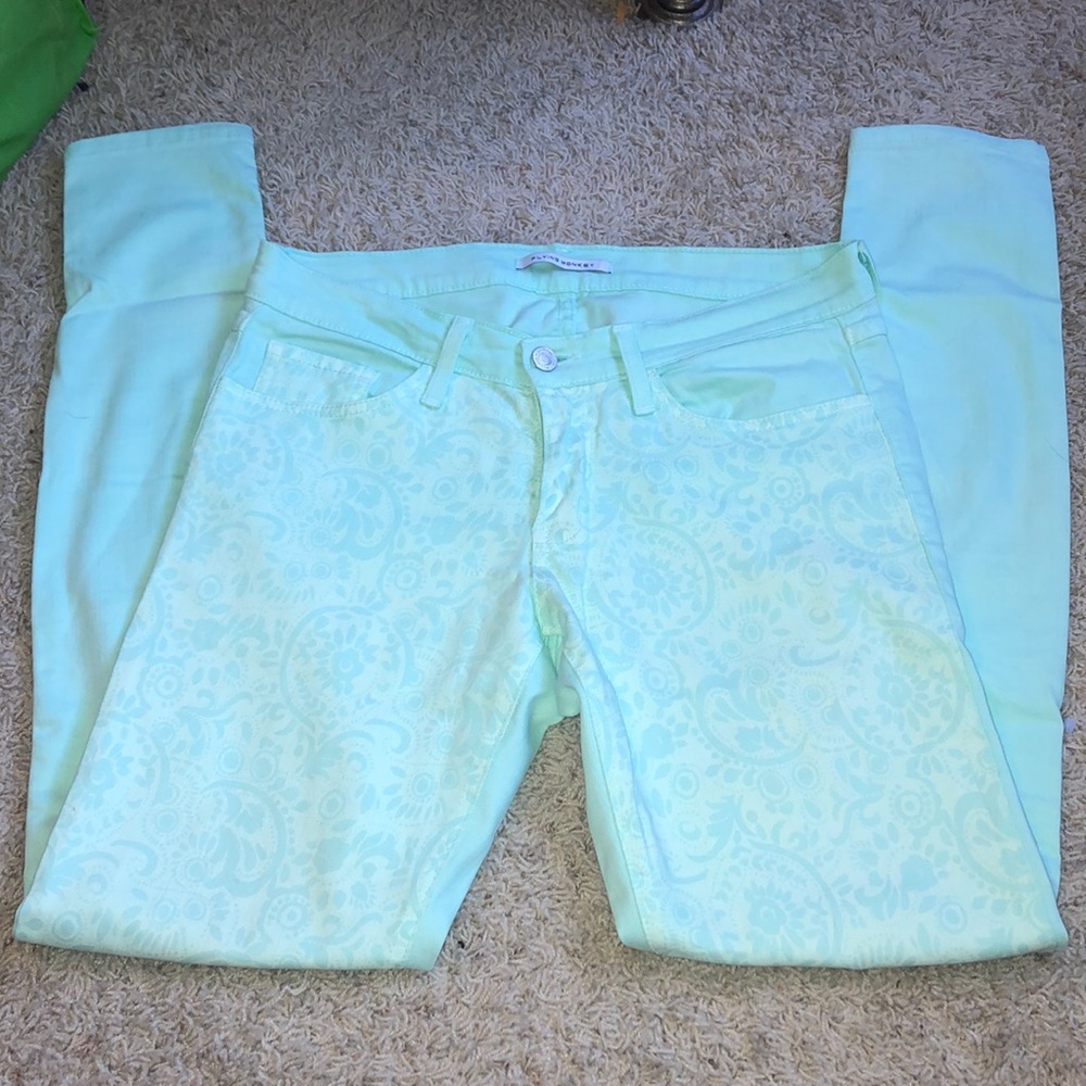 Flying monkey - colored jeans